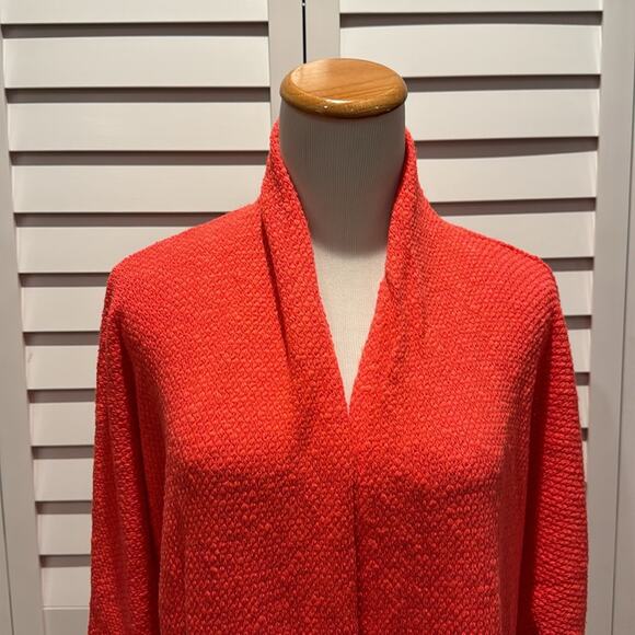 Velvet by Graham & Spencer NWT Dallas Open front Cardigan Hibiscus in size M - Picture 2 of 6